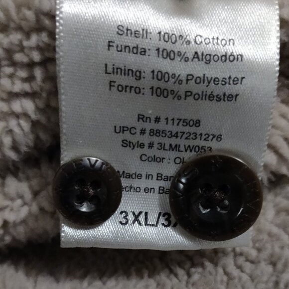 Levi's Men's Sherpa Lined Work Shirt Jacket SIZE 3XL - Picture 4 of 6